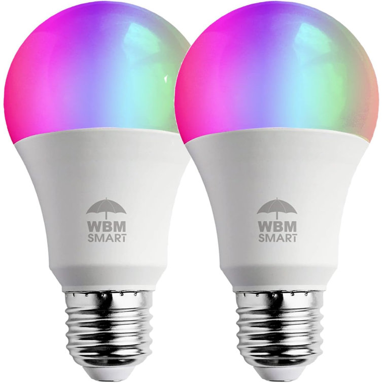 WBM Smart Dimmable 2700K LED Smart, Dimmable Light Bulb, Color Changing ...
